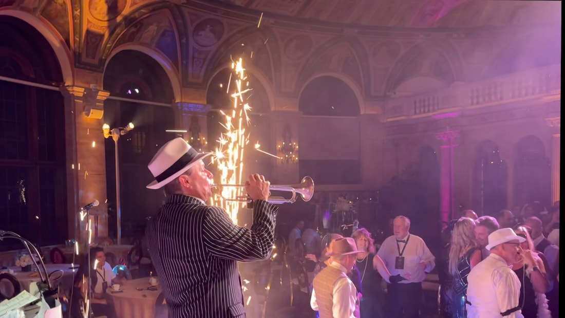 Image: Jazz Band at a Gatsby theme event performing 20s Music in Clearwater and St. Petersburg, Florida. 